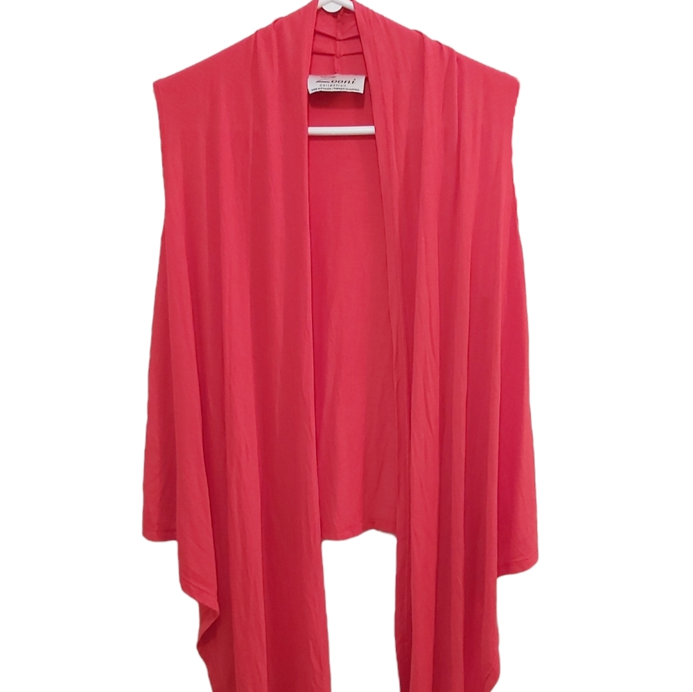 🤯 2/$15 Red Flowy Open Cardigan One Size Fits All (O/S)
